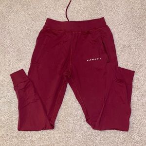 Men’s alphalete red joggers